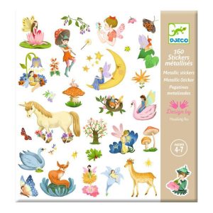 Djeco Pegatinas Metalizadas Fantasía