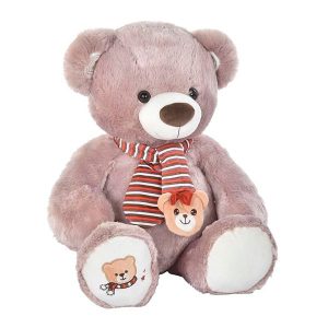 Peluche Oso Marrón Bufanda Osito 40cm
