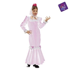 Disfraz Madrileña Blanco Niña Talla 7 a 9 años